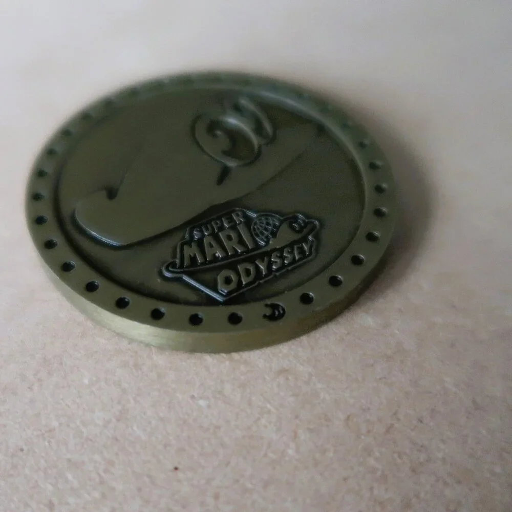 Nintendo Super Mario Odyssey Double Sided Metal Coin Token Game Collectible